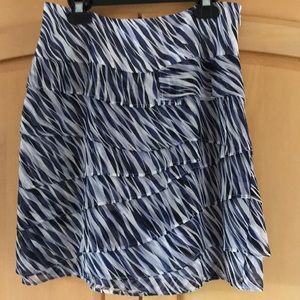 Ann Taylor Print Skirt - Silk Lined - Size 0